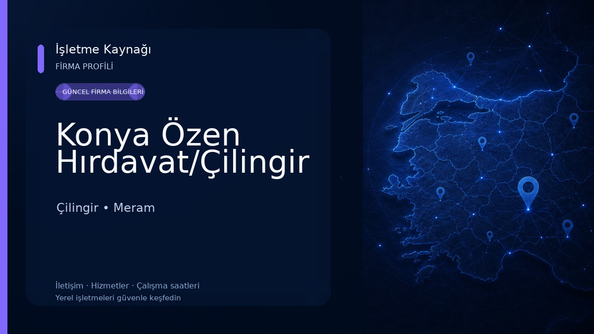 Konya Özen Hırdavat/Çilingir 