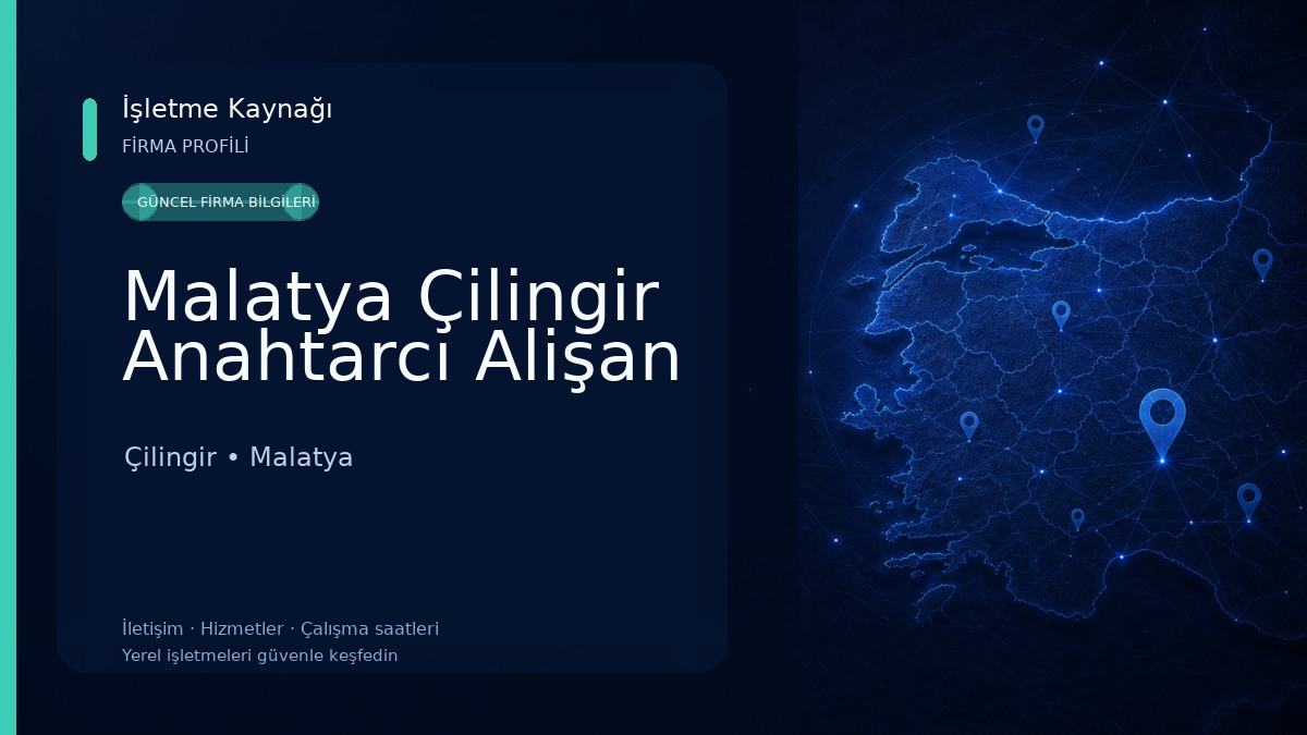 Malatya Çilingir Anahtarcı Alişan