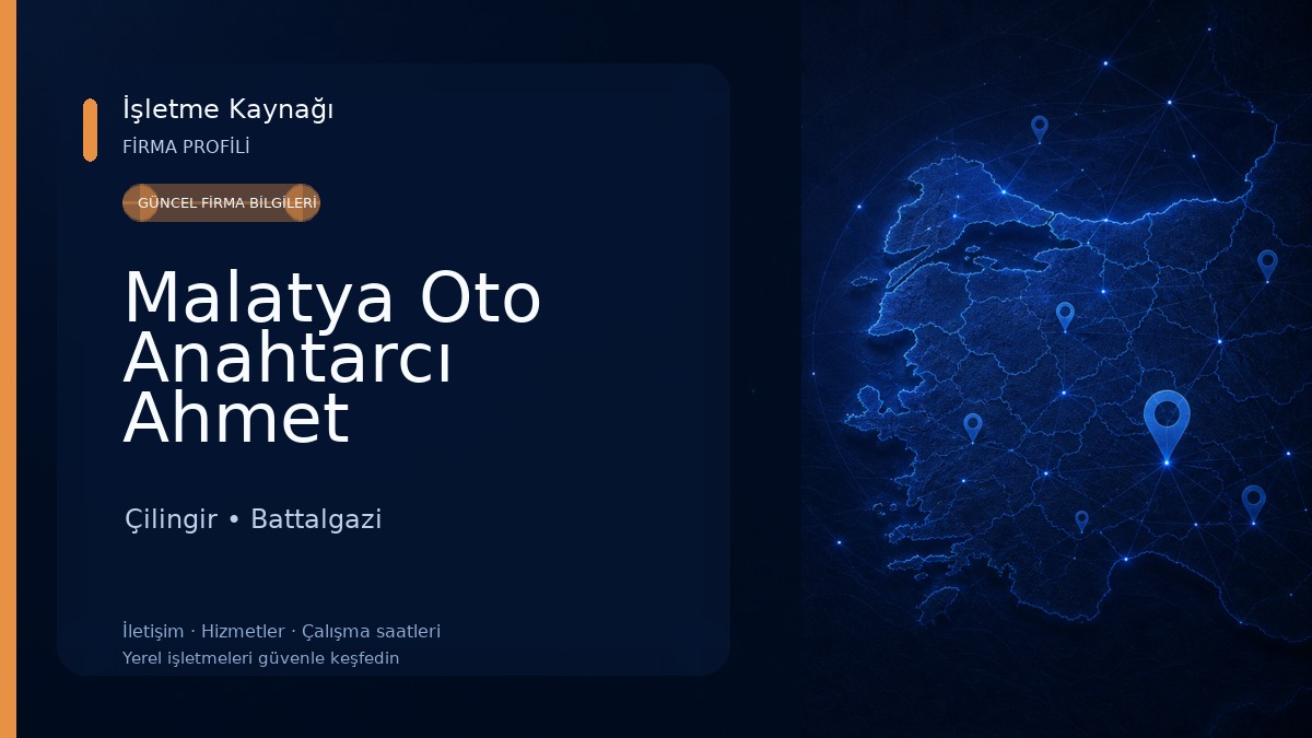 Malatya Oto Anahtarcı Ahmet 