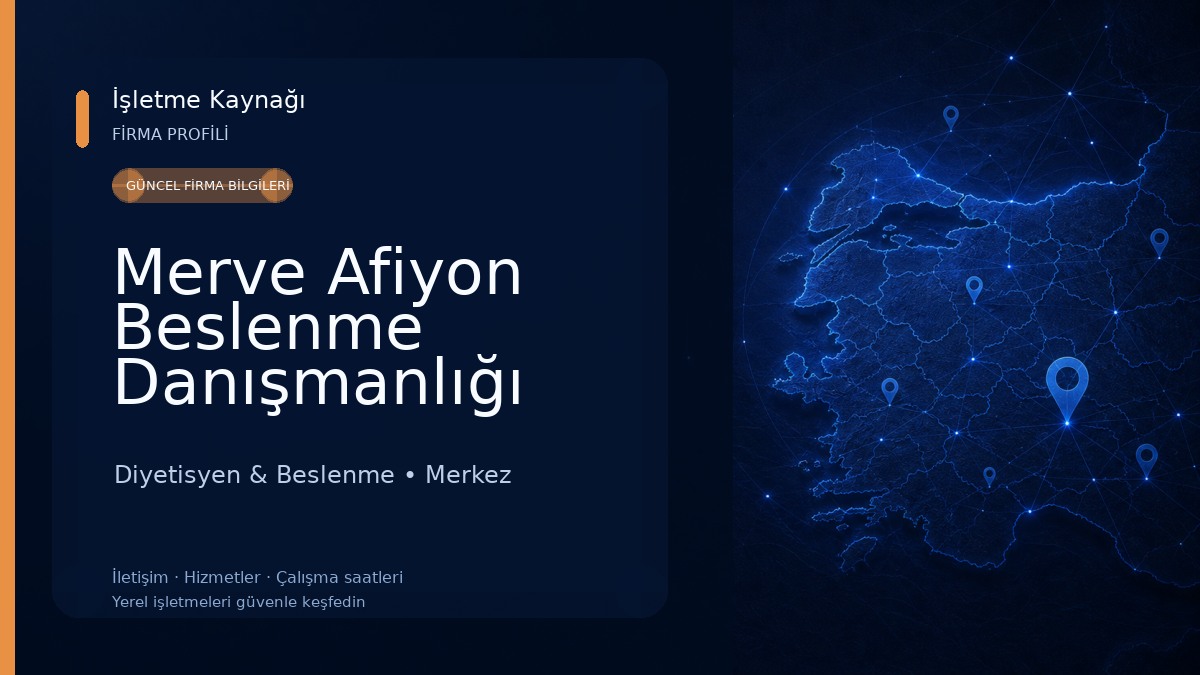 Merve Afiyon Beslenme Danışmanlığı Diyetisyen & Beslenme