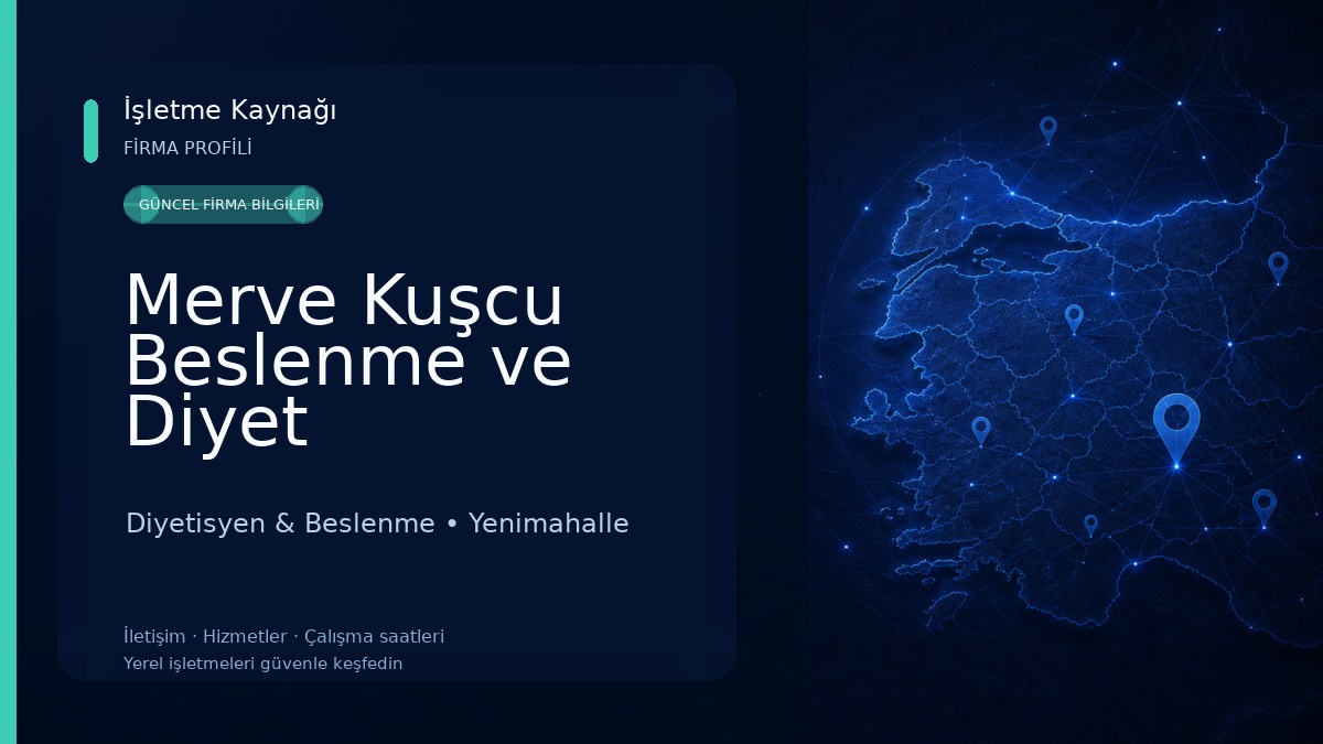 Merve Kuşcu Beslenme ve Diyet Kliniği(Batıkent Diyetisyen) Diyetisyen & Beslenme