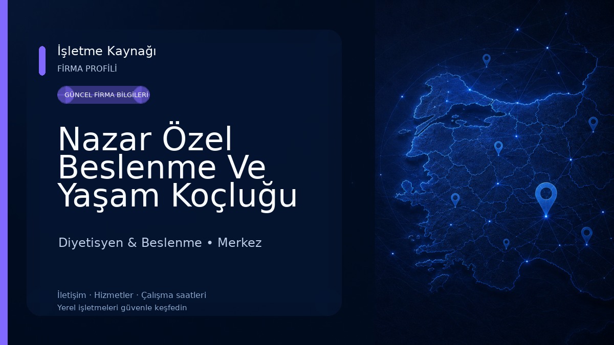 Nazar Özel Beslenme Ve Yaşam Koçluğu Merkezi Afyonkarahisar Şubesi