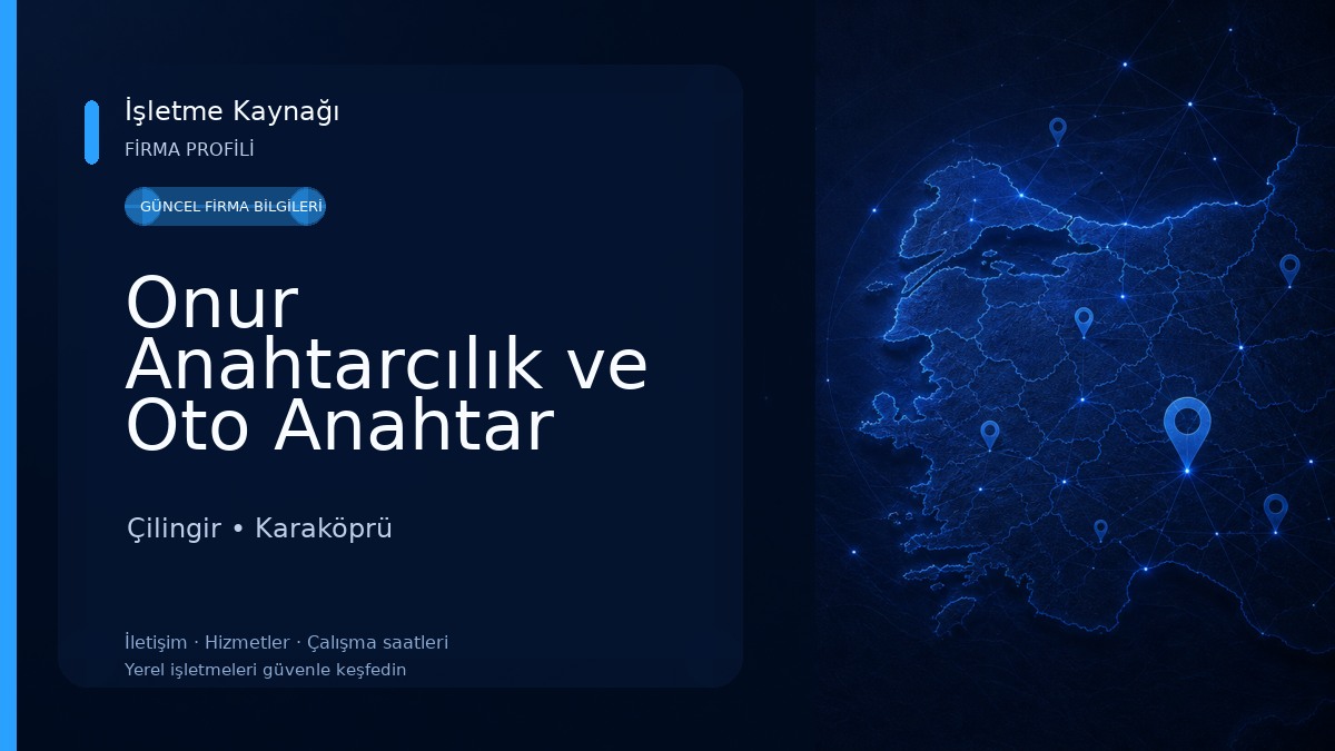 Onur Anahtarcılık ve Oto Anahtar Çilingir