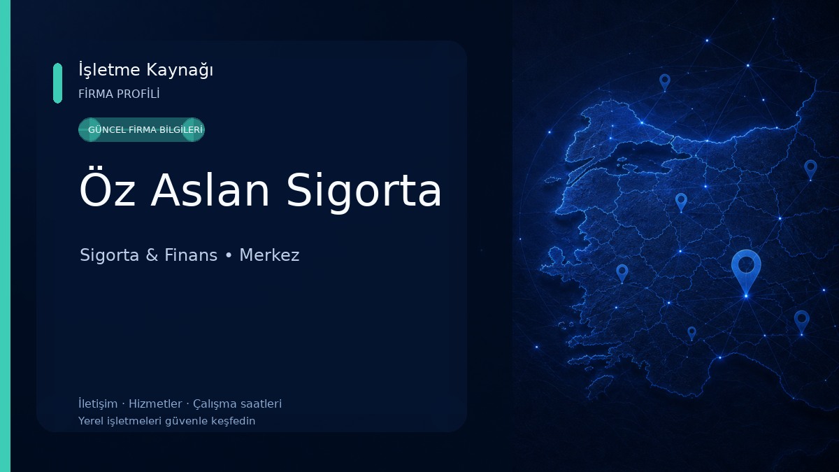 Öz Aslan Sigorta Sigorta & Finans