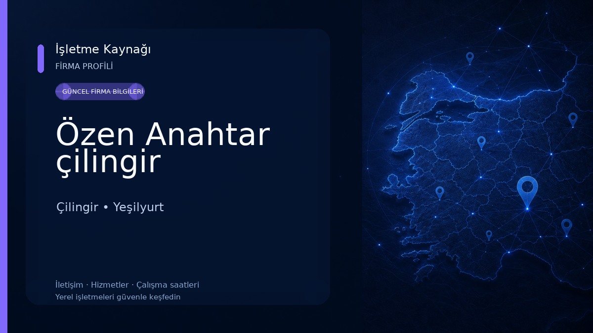 Özen Anahtar çilingir