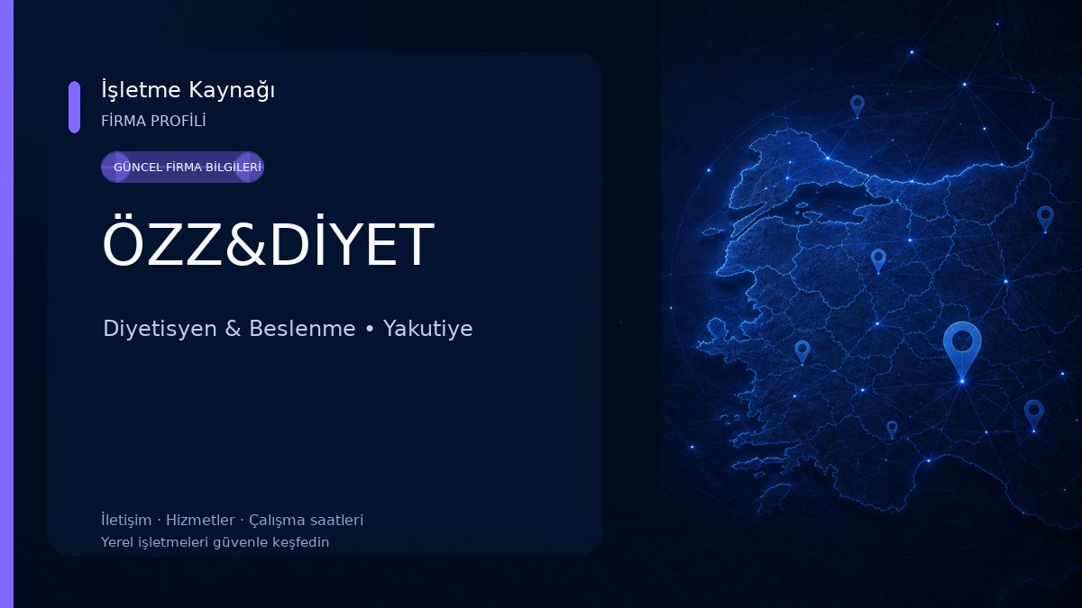 ÖZZ&DİYET Diyetisyen & Beslenme