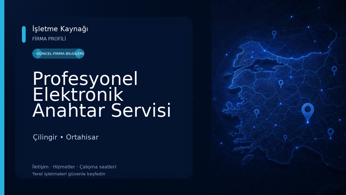 Profesyonel Elektronik Anahtar Servisi Çilingir