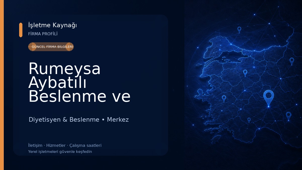 Rumeysa Aybatılı Beslenme ve Diyet Merkezi Diyetisyen & Beslenme