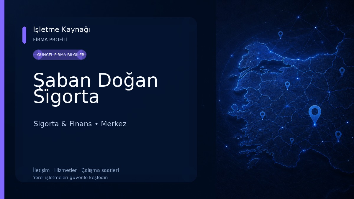 Şaban Doğan Si̇gorta Sigorta & Finans