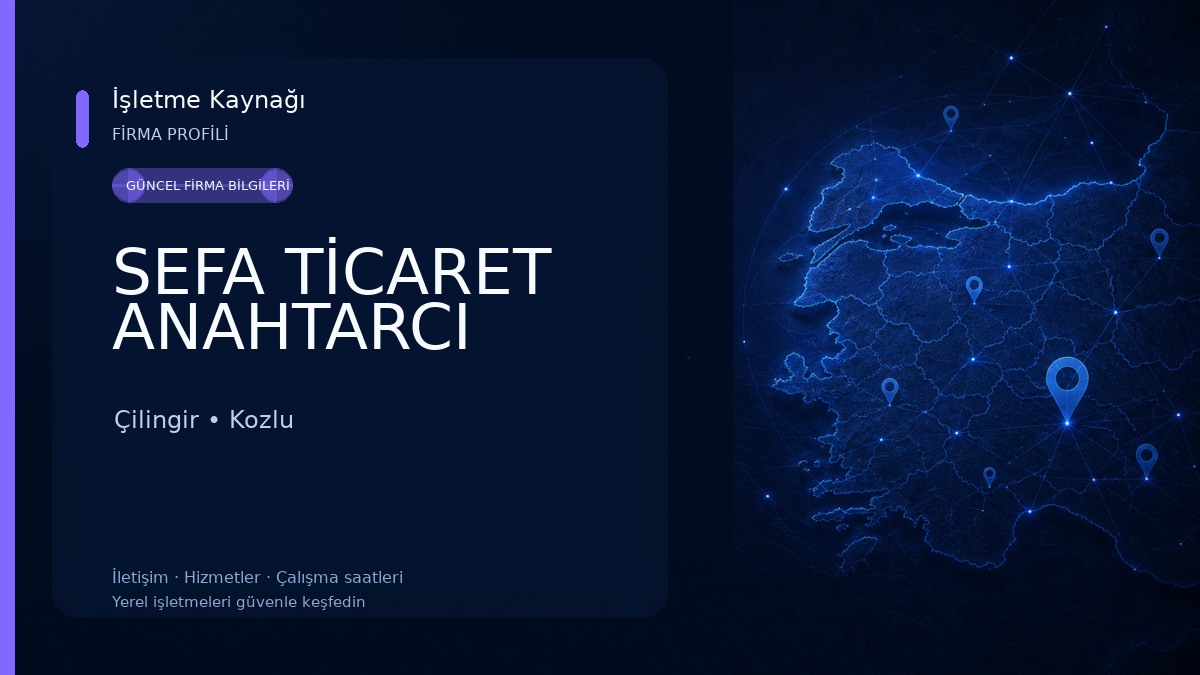 SEFA TİCARET ANAHTARCI 