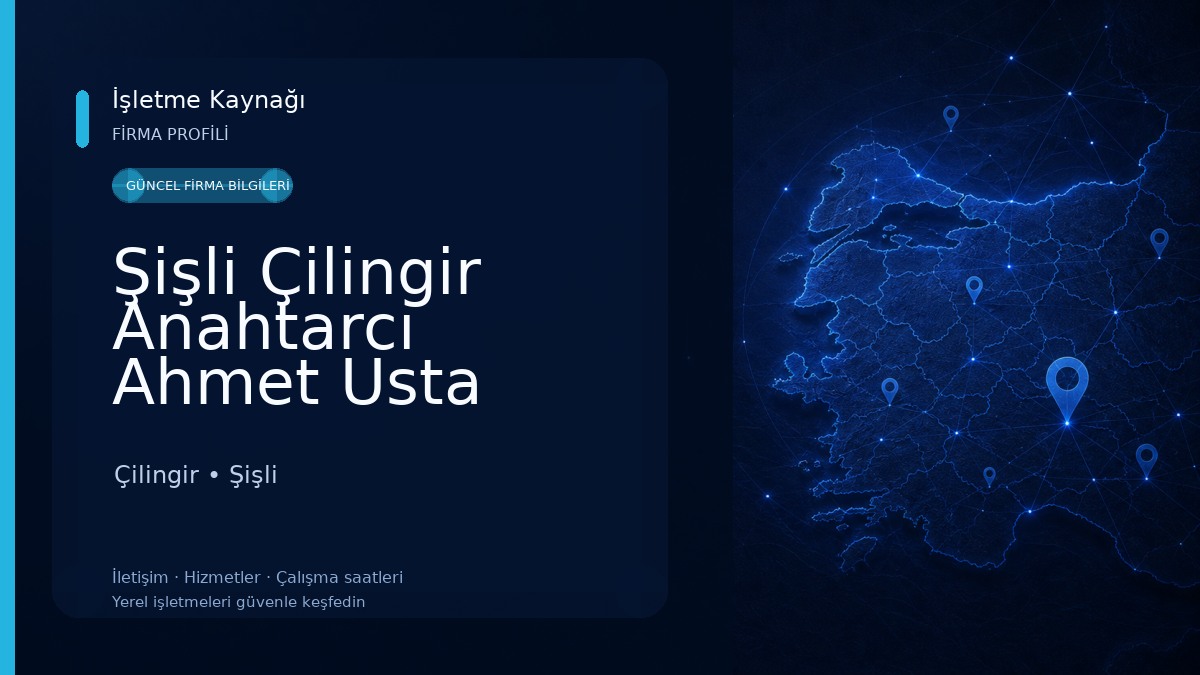Şişli Çilingir Anahtarcı Ahmet Usta