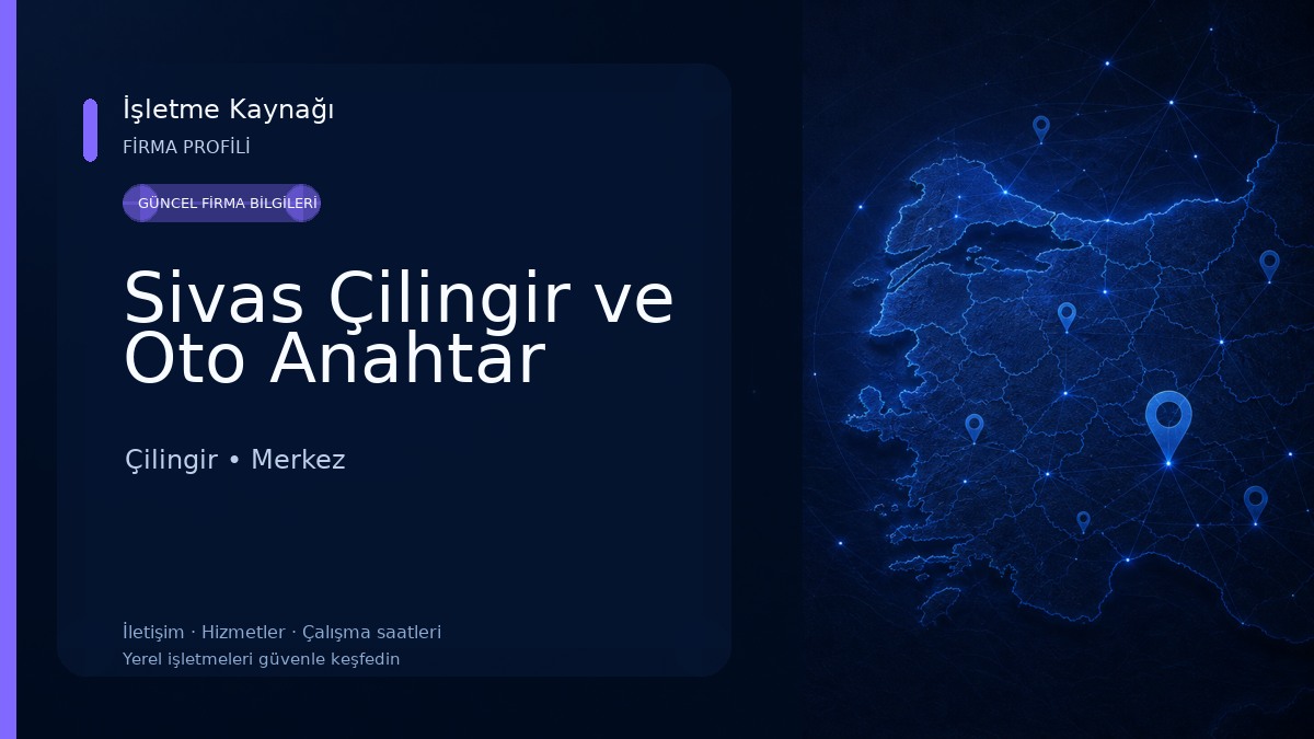 Sivas Çilingir ve Oto Anahtar 