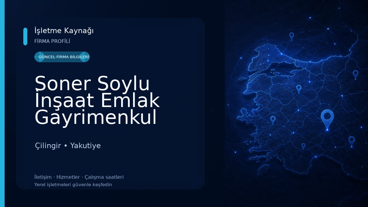Soner Soylu İnşaat Emlak Gayrimenkul Yazılım hiznetleri Çilingir