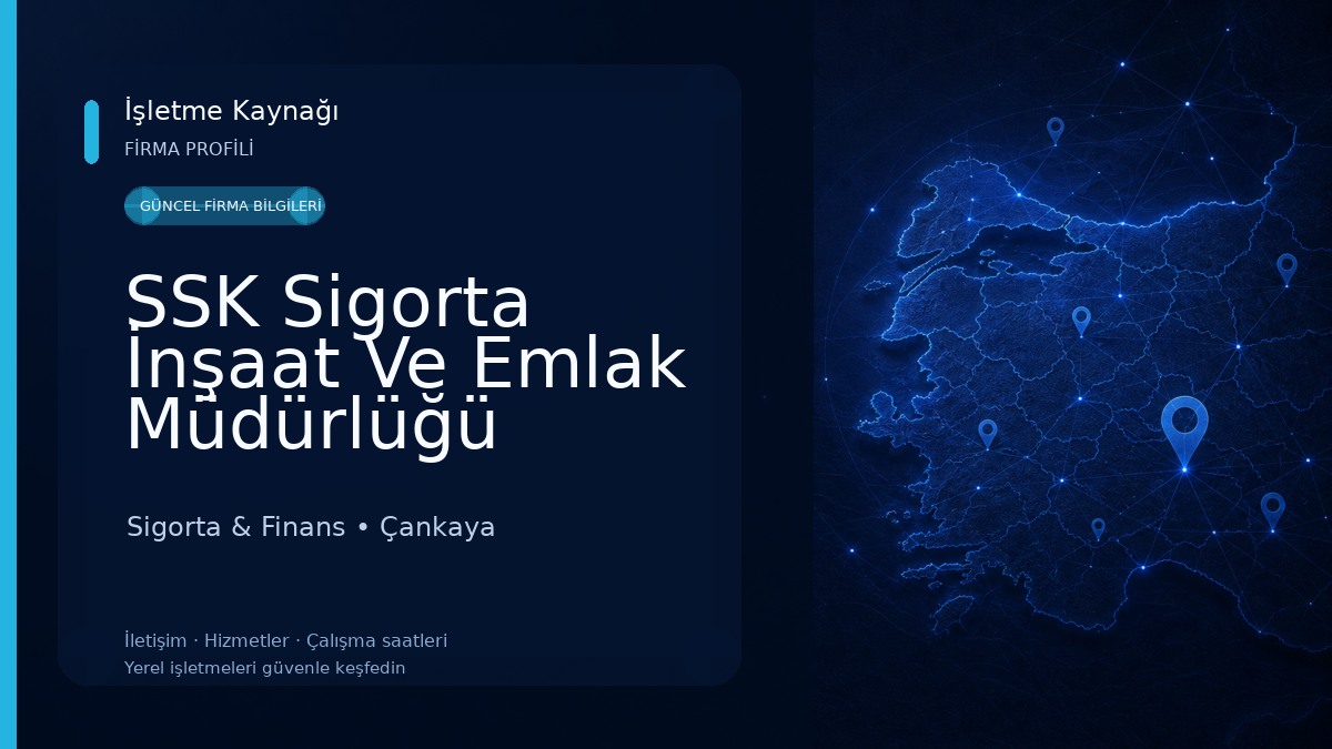 SSK Sigorta İnşaat Ve Emlak Müdürlüğü Sigorta & Finans