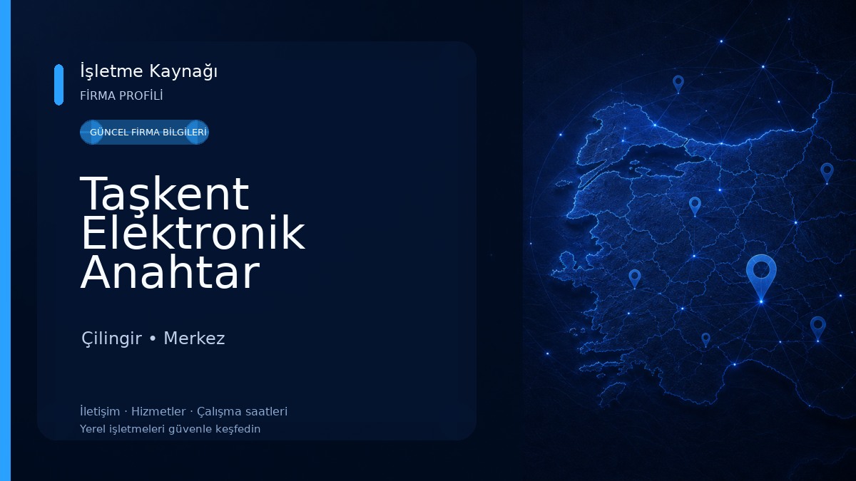 Taşkent Elektronik Anahtar 