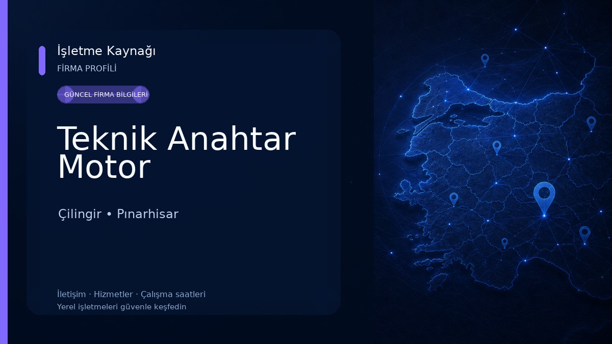 Teknik Anahtar Motor Çilingir