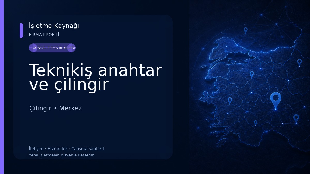 Teknikiş anahtar ve çilingir Çilingir