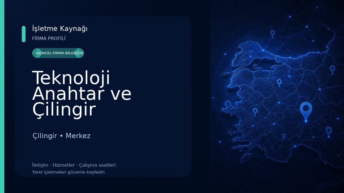 Teknoloji Anahtar ve Çilingir 