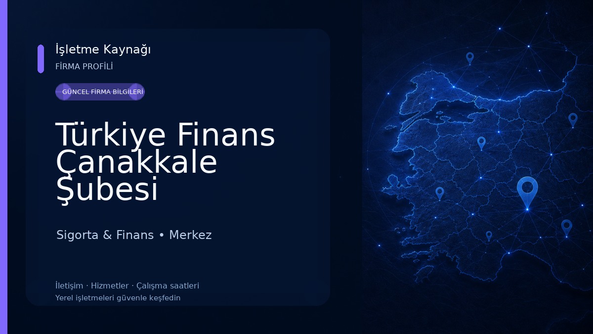 Türkiye Finans Çanakkale Şubesi