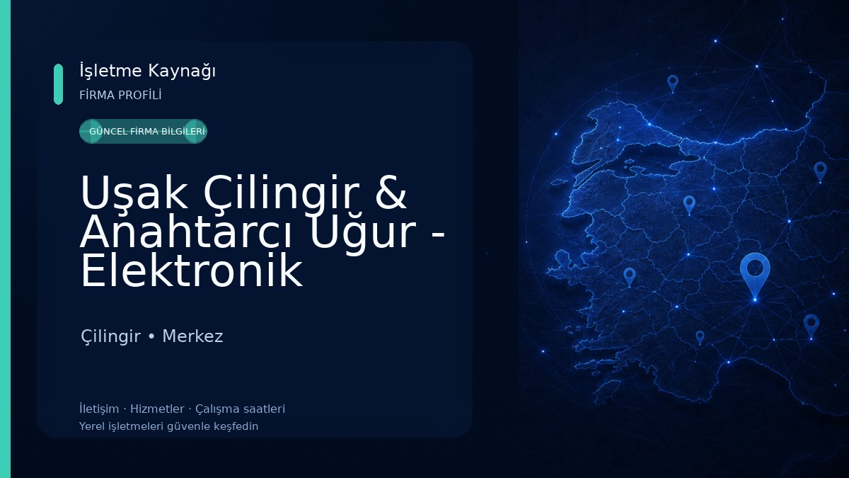 Uşak Çilingir & Anahtarcı Uğur - Elektronik Anahtar