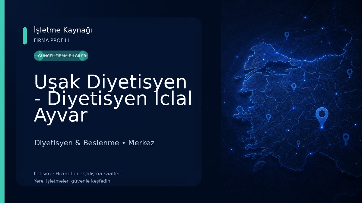 Uşak Diyetisyen - Diyetisyen İclal Ayvar Diyetisyen & Beslenme