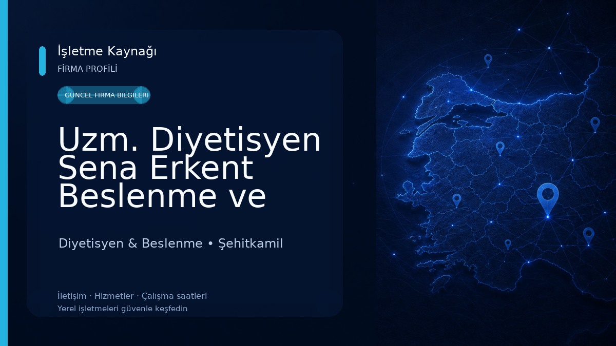 Uzm. Diyetisyen Sena Erkent Beslenme ve Danışmanlık Merkezi Diyetisyen & Beslenme