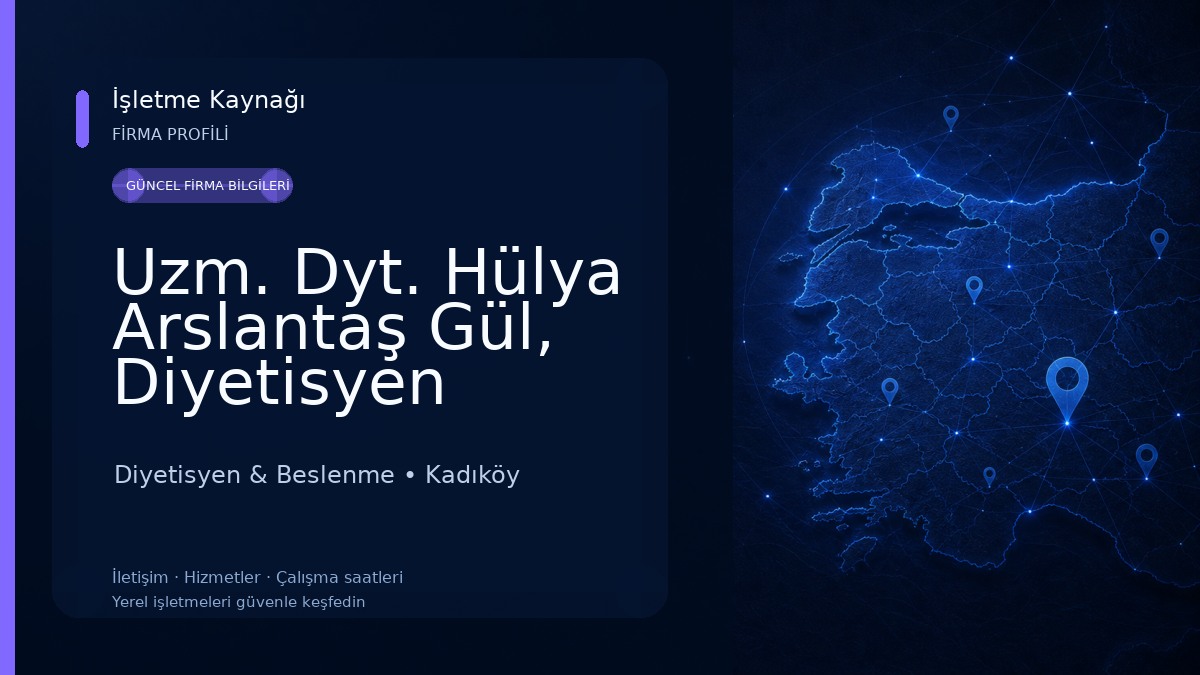 Uzm. Dyt. Hülya Arslantaş Gül, Diyetisyen