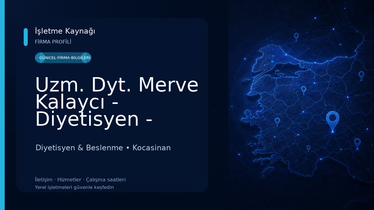 Uzm. Dyt. Merve Kalaycı - Diyetisyen - Kayseri