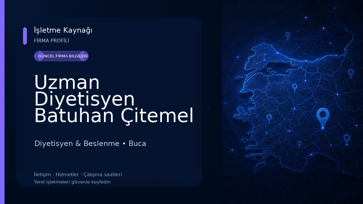 Uzman Diyetisyen Batuhan Çitemel Diyetisyen & Beslenme