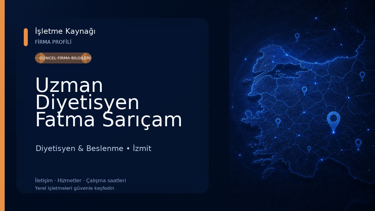 Uzman Diyetisyen Fatma Sarıçam