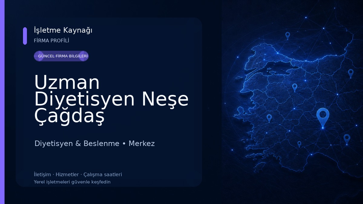 Uzman Diyetisyen Neşe Çağdaş Danışman Diyetisyen & Beslenme