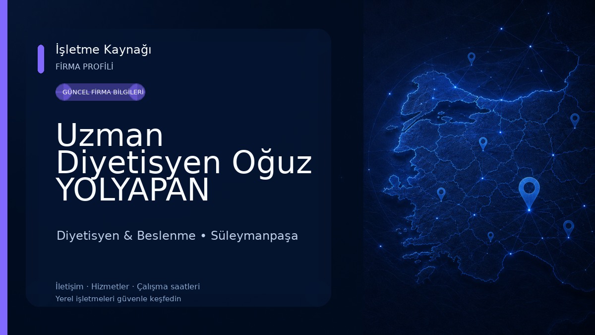 Uzman Diyetisyen Oğuz YOLYAPAN