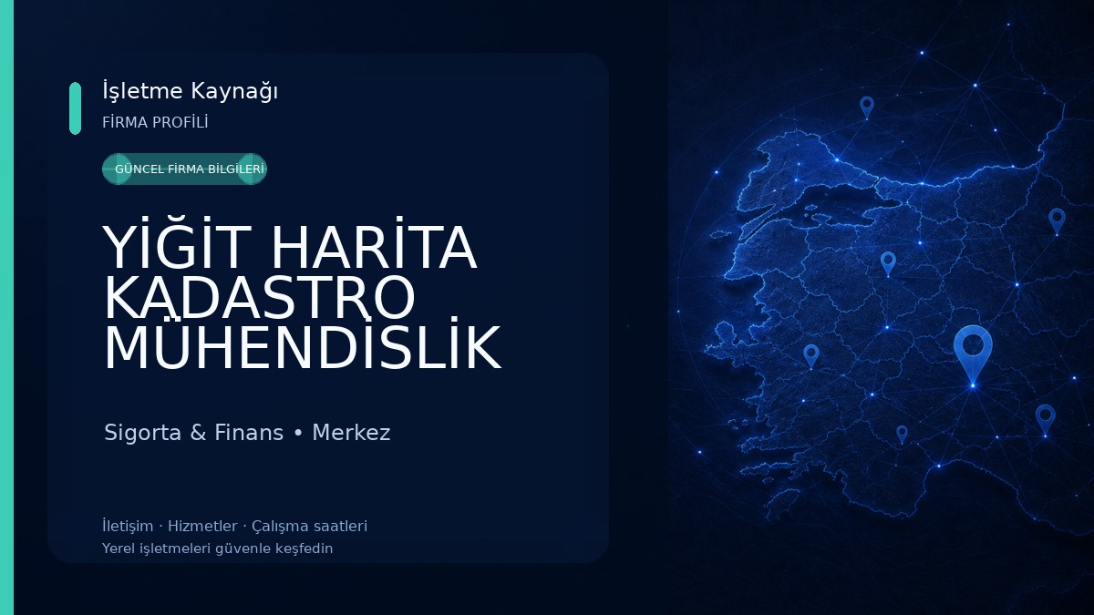 YİĞİT HARİTA KADASTRO MÜHENDİSLİK RİZE Sigorta & Finans