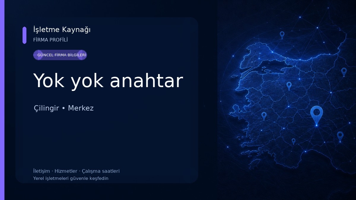 Yok yok anahtar 