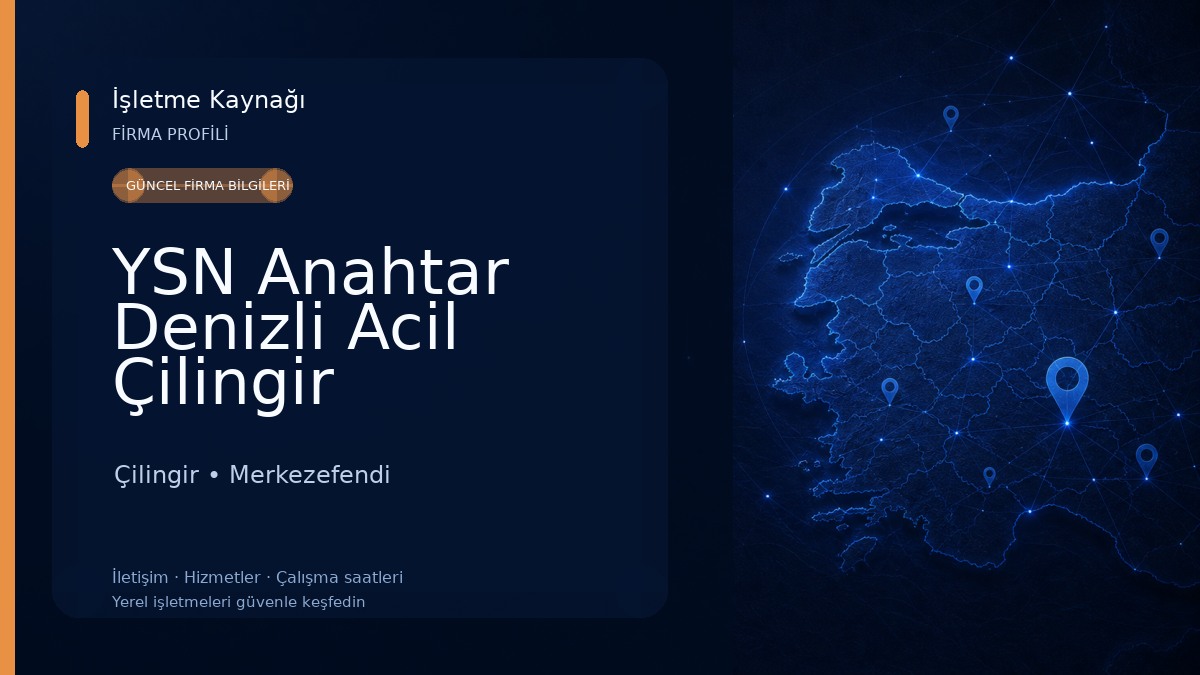 YSN Anahtar Denizli Acil Çilingir
